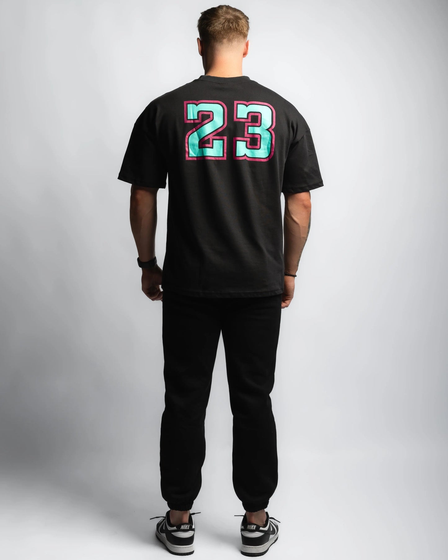 Tiffany Blue & Pink on Black
